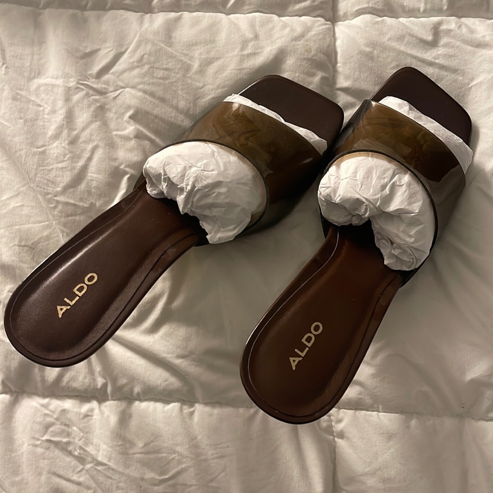 ALDO brown heels